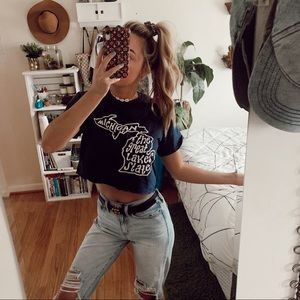 Cropped The Great Lakes State shirt